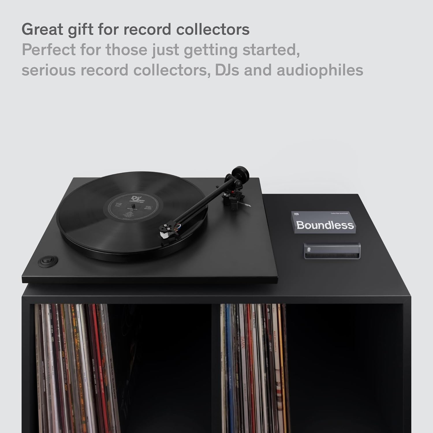 Record Cleaner Brush - Carbon Fiber Anti-Static Vinyl Brush - Record Player Accessories for Vinyl Cleaning