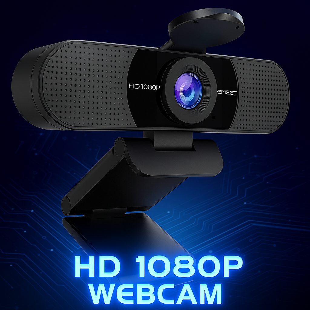 1080P Webcam with Microphone, C960 Web Camera, 2 Mics Streaming Webcam, 90°FOV Computer Camera, Plug and Play USB Web Cam for Online Calling/Conferencing, Zoom/Teams/Facetime/Youtube, Laptop/Pc