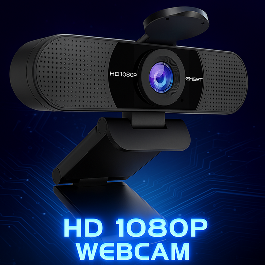 1080P Webcam with Microphone, C960 Web Camera, 2 Mics Streaming Webcam, 90°FOV Computer Camera, Plug and Play USB Web Cam for Online Calling/Conferencing, Zoom/Teams/Facetime/Youtube, Laptop/Pc