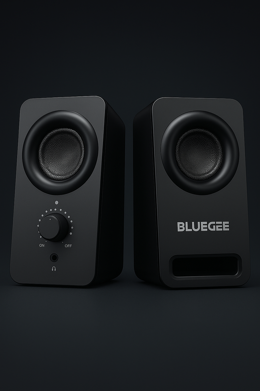 Computer Speakers for Desktop PC, Plug & Play USB Speaker with 2 Speaker Units, Dynamic RGB Light PC Speakers, Usb/Type-C Powered Wired Speakers for Desktop, Laptop, Projector