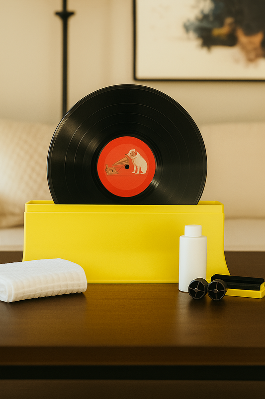 Spin-Clean Vinyl Record Washer Deluxe Kit | Record Cleaning Kit | Vinyl Record Cleaner | Includes Five Extra Drying Cloths, Extra 32Oz. Fluid & Extra Brushes | Perfect for 33, 45 & 78 RPM