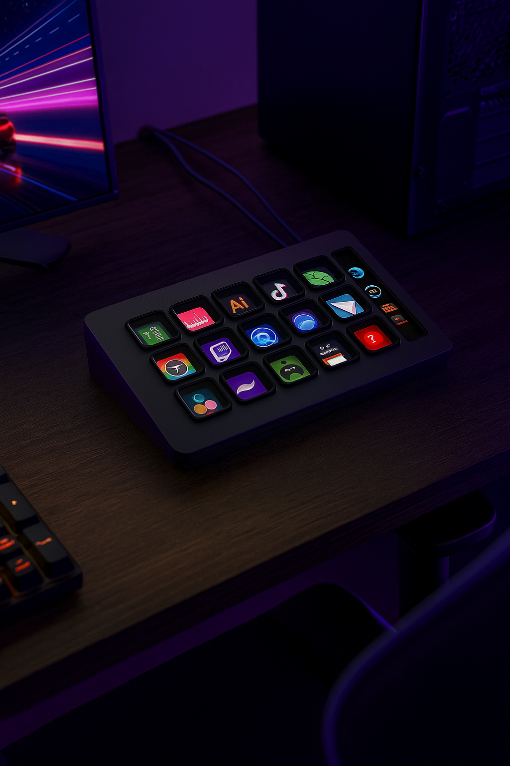 Stream Deck MK.2 White – Studio Controller, 15 Macro Keys, Trigger Actions in Apps and Software like OBS, Twitch, Youtube and More, Works with Mac and PC