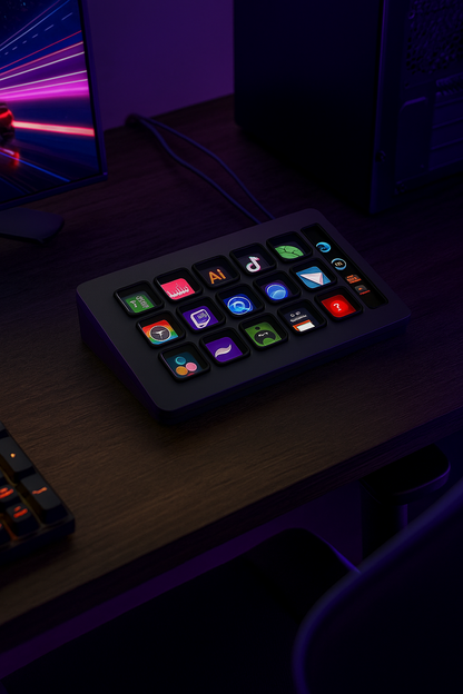 Stream Deck MK.2 White – Studio Controller, 15 Macro Keys, Trigger Actions in Apps and Software like OBS, Twitch, Youtube and More, Works with Mac and PC