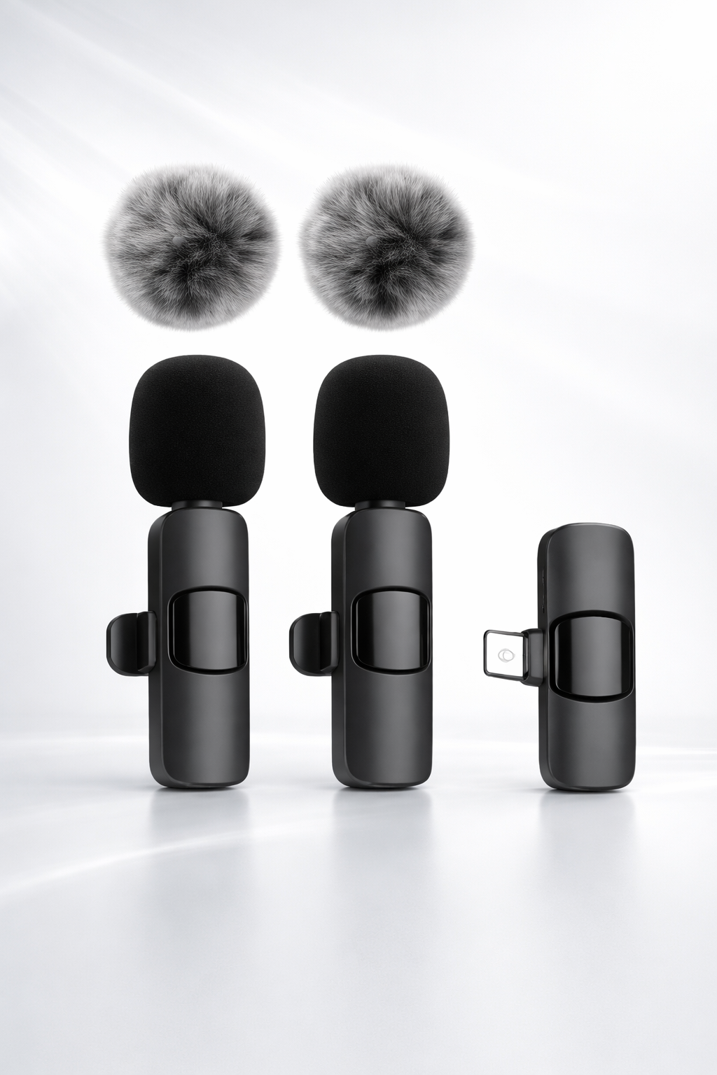ProClip™ Wireless Lavalier Mic (2-Pack) – Studio-Quality Sound for iPhone & Android Creators