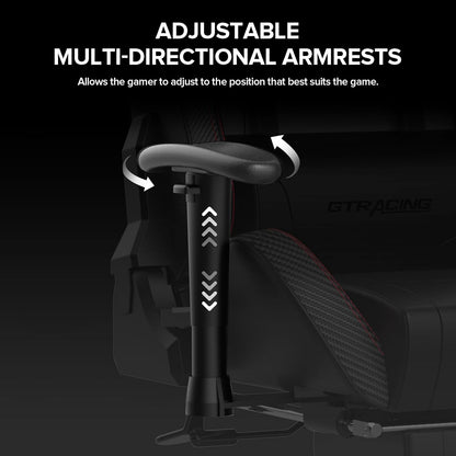 Gaming Chair with Footrest Speakers Video Game Chair Bluetooth Music Heavy Duty Ergonomic Computer Office Desk Chair