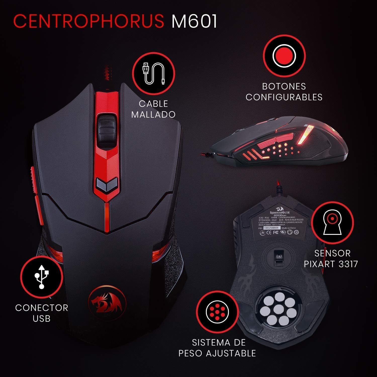 S101 Gaming Keyboard, M601 Mouse, RGB Backlit Gaming Keyboard, Programmable Backlit Mouse, Value Combo Set [New Version]