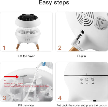 Essential Oil Diffuser 250Ml,Jellyfish Diffuser Volcano Diffuser Air Humidifiers Dynamic Sound Pickup Ultrasonic Aromatherapy Remote Control 7-Color Lights for Home Bedroom Office Hotel(White)
