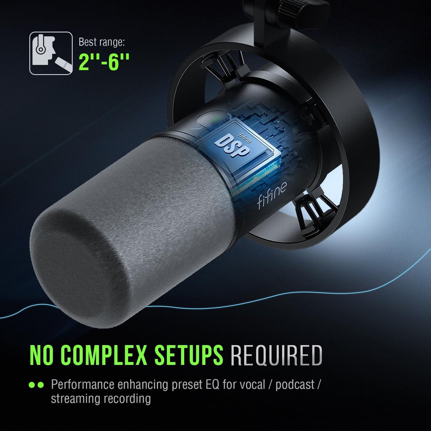 K688 Podcast Microphone Kit, USB/XLR Dynamic Microphone with Boom Arm for PC/XLR Mixer, Gaming Mic with Mute Button, Headphone Jack for Vocal, Voice-Over, Streaming, Music Recording -K688CT