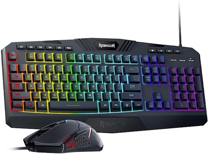 S101 Gaming Keyboard, M601 Mouse, RGB Backlit Gaming Keyboard, Programmable Backlit Mouse, Value Combo Set [New Version]
