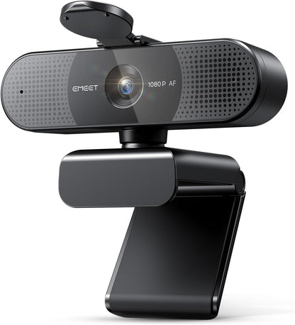 1080P Webcam with Microphone, C960 Web Camera, 2 Mics Streaming Webcam, 90°FOV Computer Camera, Plug and Play USB Web Cam for Online Calling/Conferencing, Zoom/Teams/Facetime/Youtube, Laptop/Pc