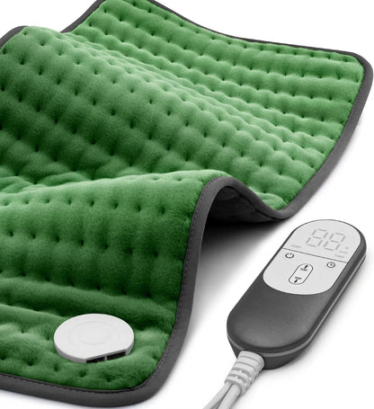 Heating Pad for Back, Neck, Shoulder, Cramps and Leg Pain Relief, Heat Pads Christmas Gifts for Women, Men, Mom, Dad, Auto-Off,Machine Washable,Moist Dry Heat Options,Extra Large 12"X24"