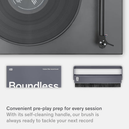 Record Cleaner Brush - Carbon Fiber Anti-Static Vinyl Brush - Record Player Accessories for Vinyl Cleaning
